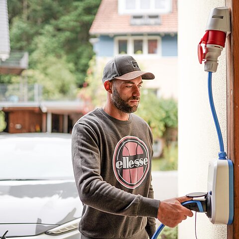 go-e Charger mit Kabel