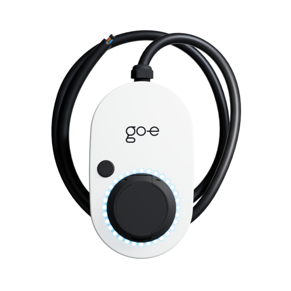 go-e Charger Gemini 22 kW - Kabel mit offenen Anschlüssen Frontansicht 