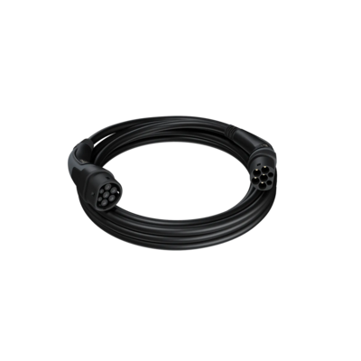 Typ 2 Ladekabel bis 22 kW 7,5m Schwarz