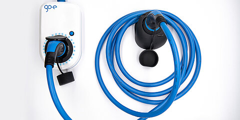 go-e Charger typ 2 Kabel Halter typ 2 lade Kabel web