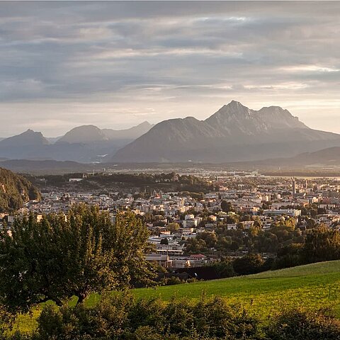 Salzburg Osterreich am Abend