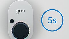 go-e Charger nimmt nach fünf Sekunden den Betrieb auf 