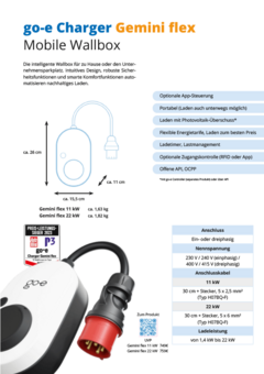 Mobile Wallbox: go-e Charger Gemini flex